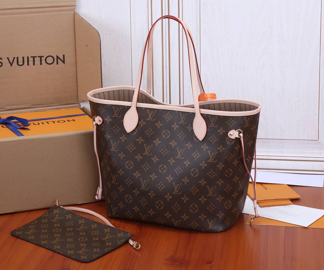 Louis Vuitton Monogram Neverfull MM Bag Replica Pink M40995