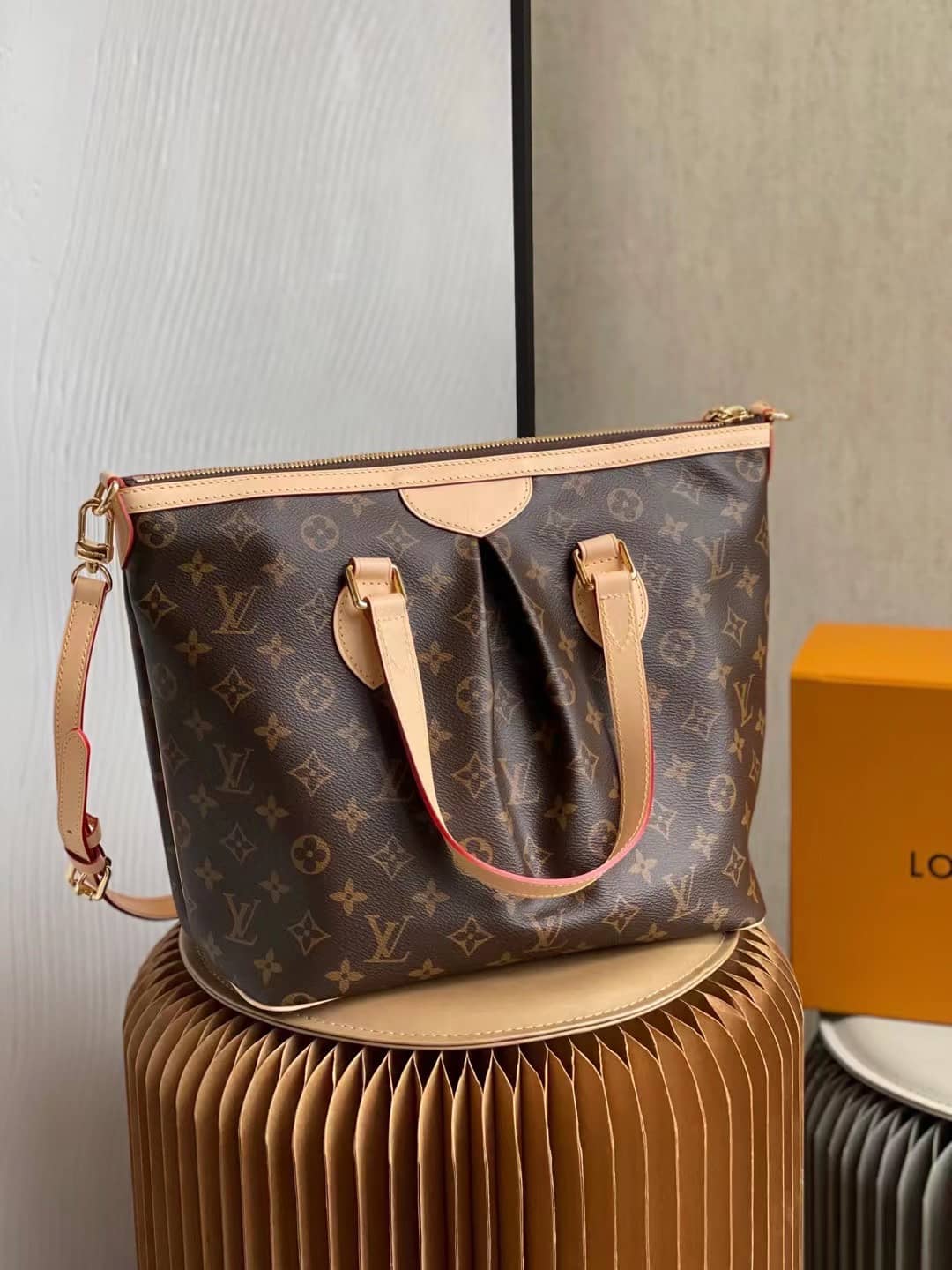 Louis Vuitton Palermo PM Canvas Brown M40145 Replica Shoulder Bag