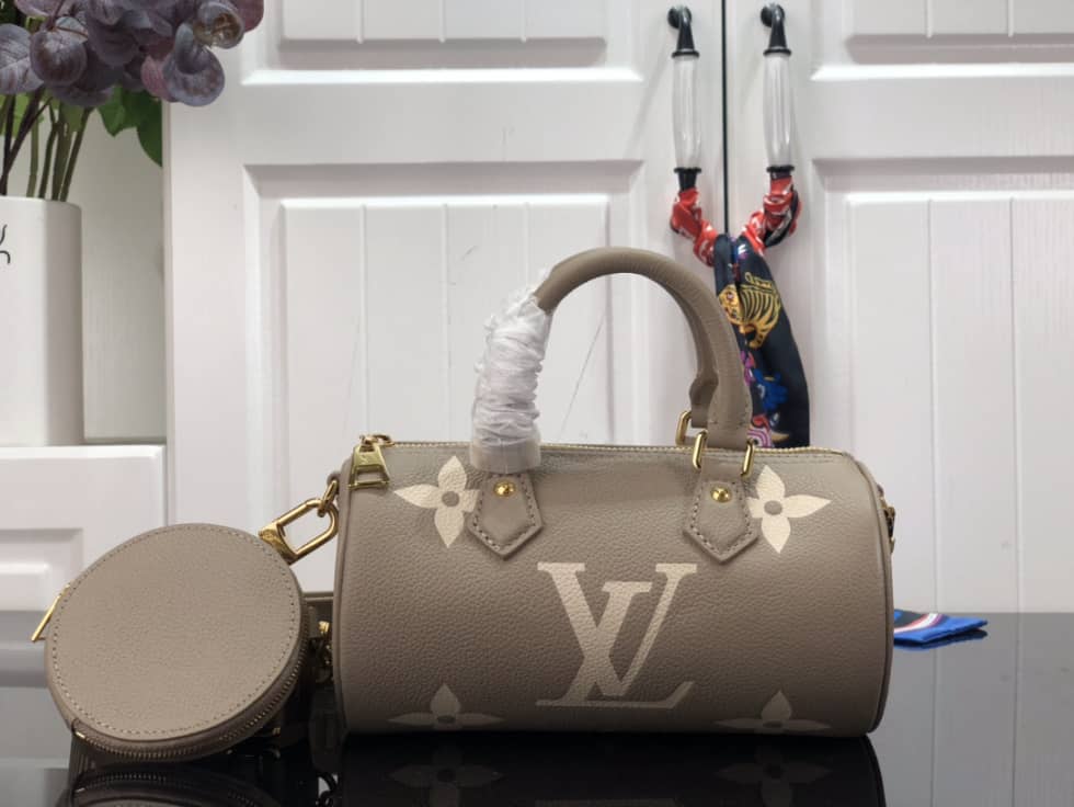 Louis Vuitton Papillon BB Bicolour Monogram Empreinte Leather M46031 Replica Shoulder Bag