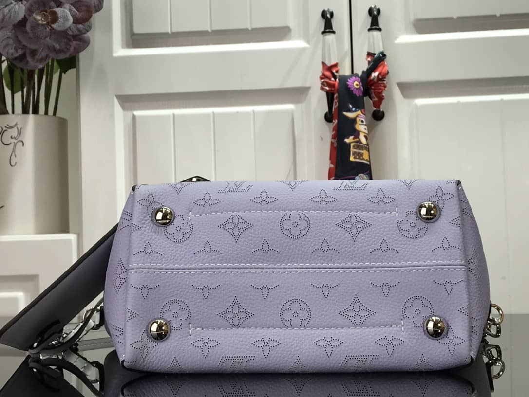 Louis Vuitton Hina PM Mahina Leather Bag Replica Blue M54350