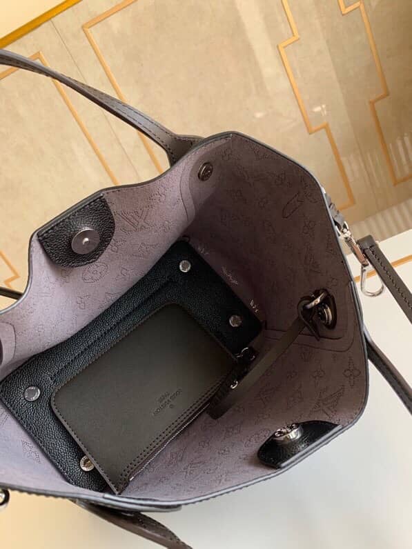 Louis Vuitton Mahina Hina PM Leather Tote Replica Black M54353