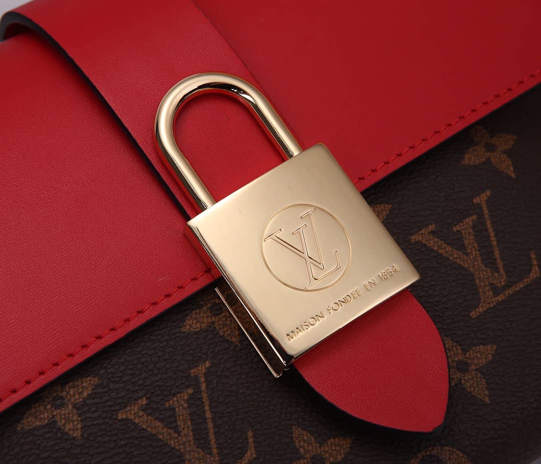 Louis Vuitton Locky BB 2way Replica Shoulder Bag Red M44141