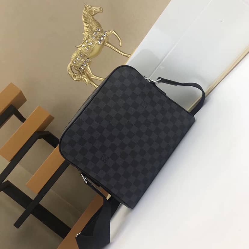 Louis Vuitton Damier Graphite Dayton Reporter PM Replica Shoulder Bag N41408