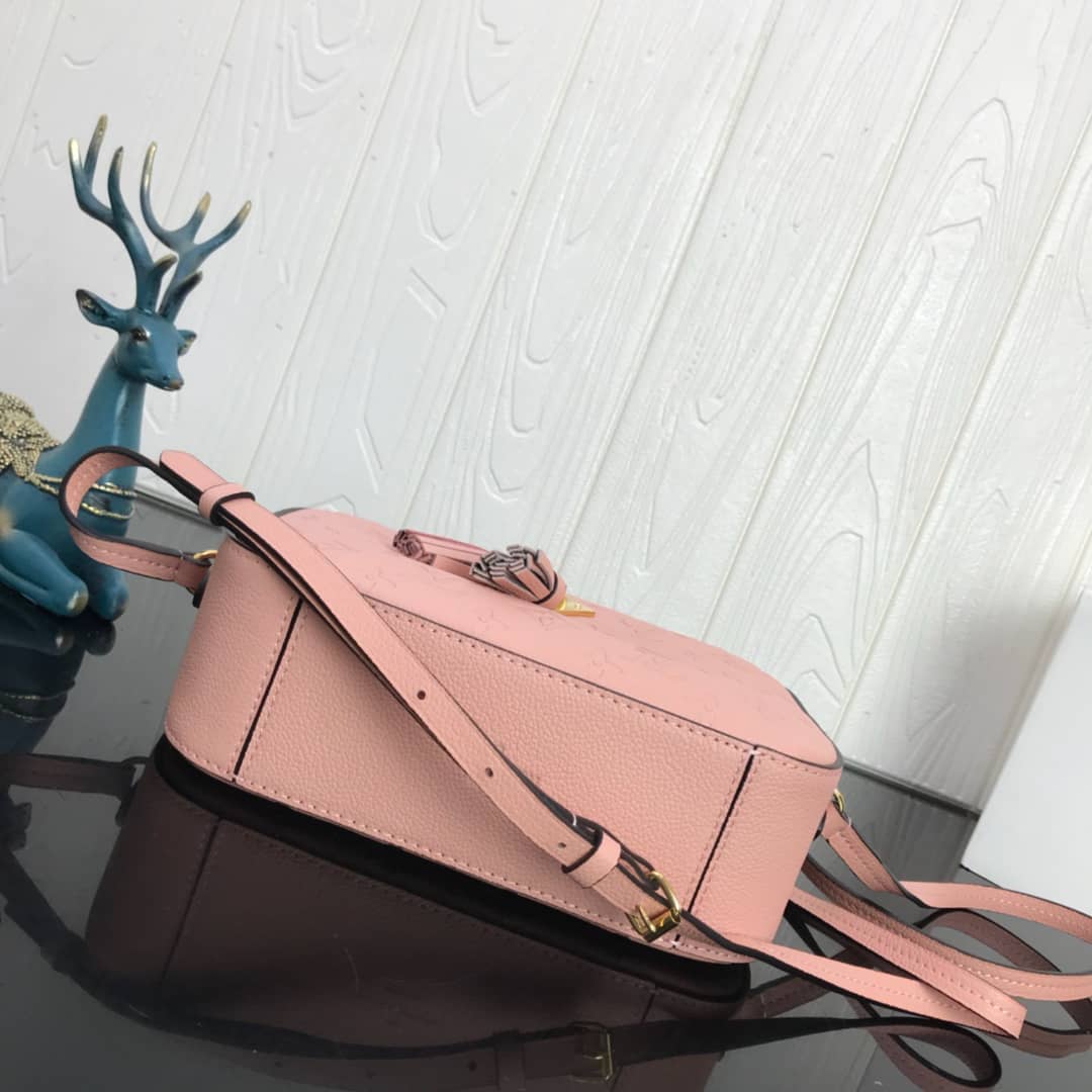 Louis Vuitton Saintonge Monogram Empreinte Replica Bag Pink M44593