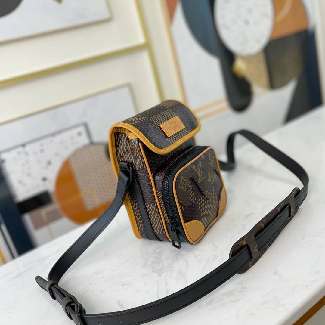 Louis Vuitton x Nigo Collab Damier Giant Crossbody Bag Replica N40357