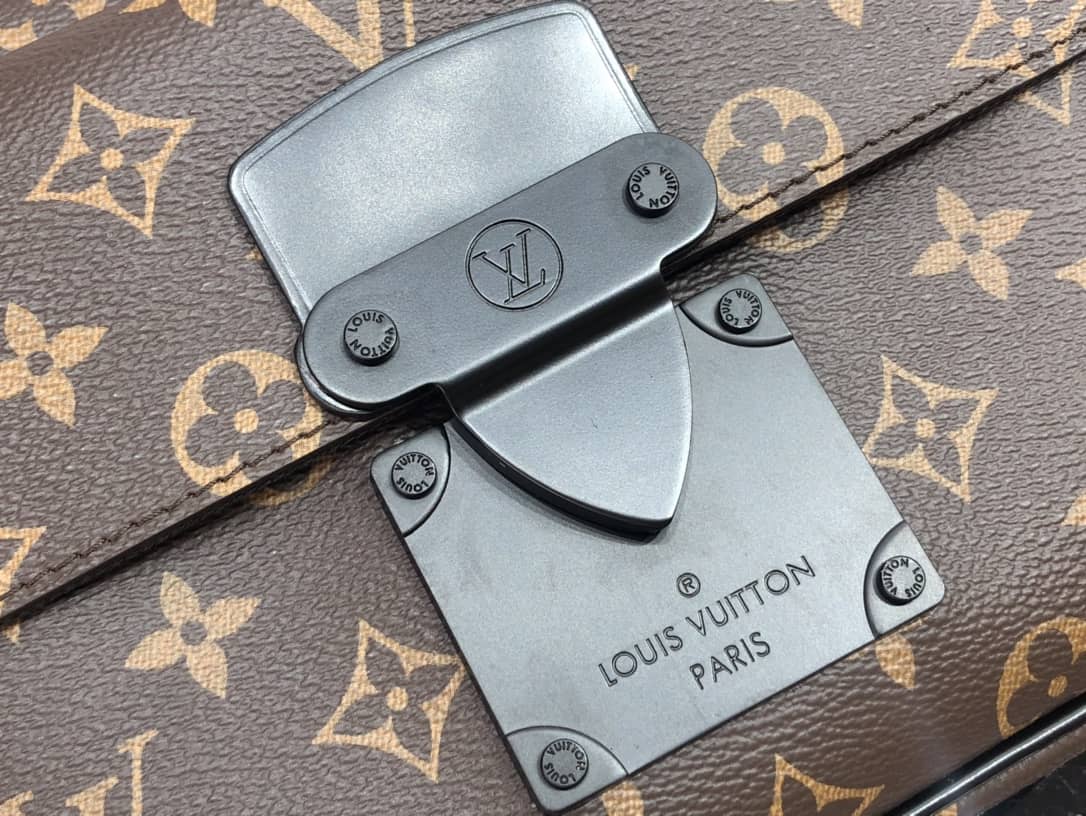 Louis Vuitton Monogram Macassar S Lock Messenger Bag Replica M45863
