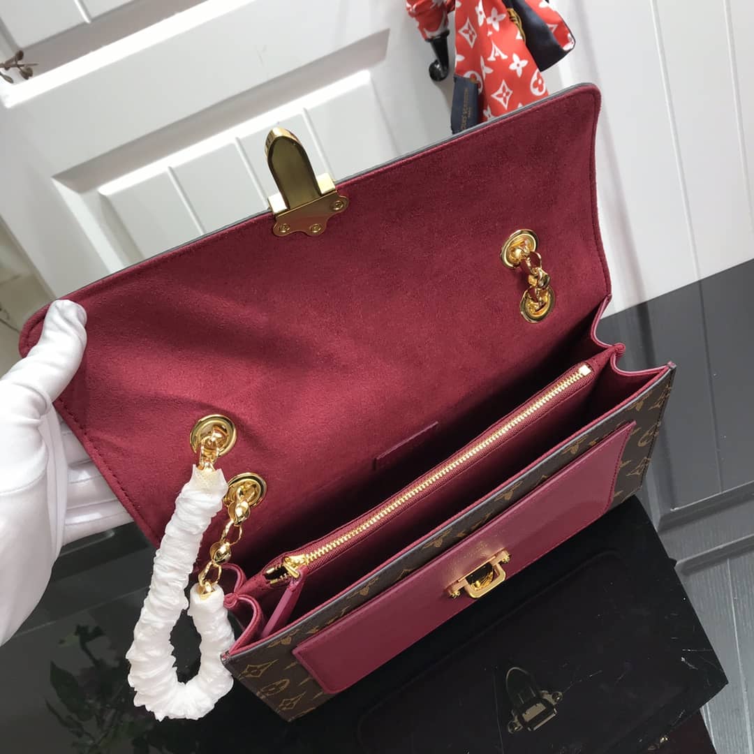 Louis Vuitton Monogram Canvas Victoire Chain Bag Replica Purple M41731