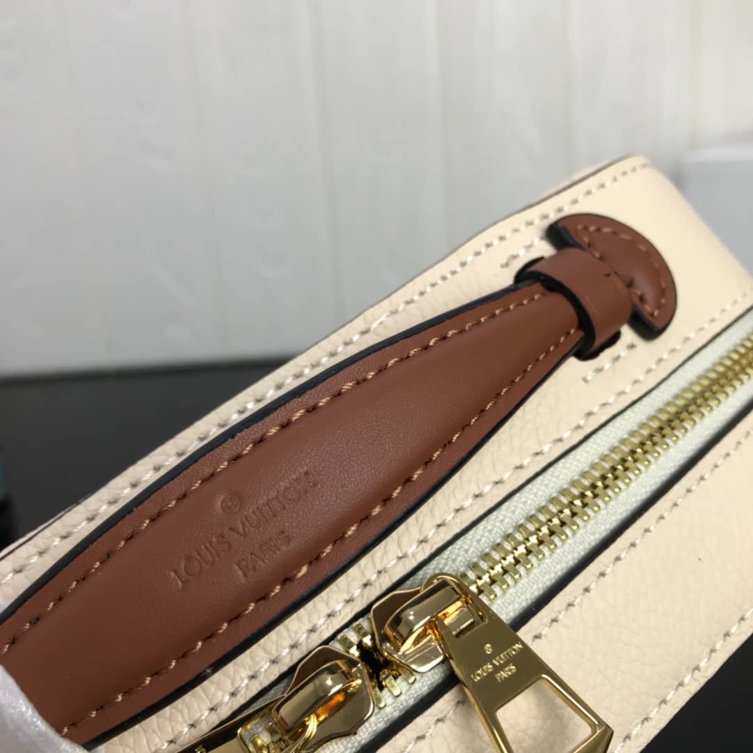Louis Vuitton Saintonge Monogram Empreinte Replica Bag White M44593