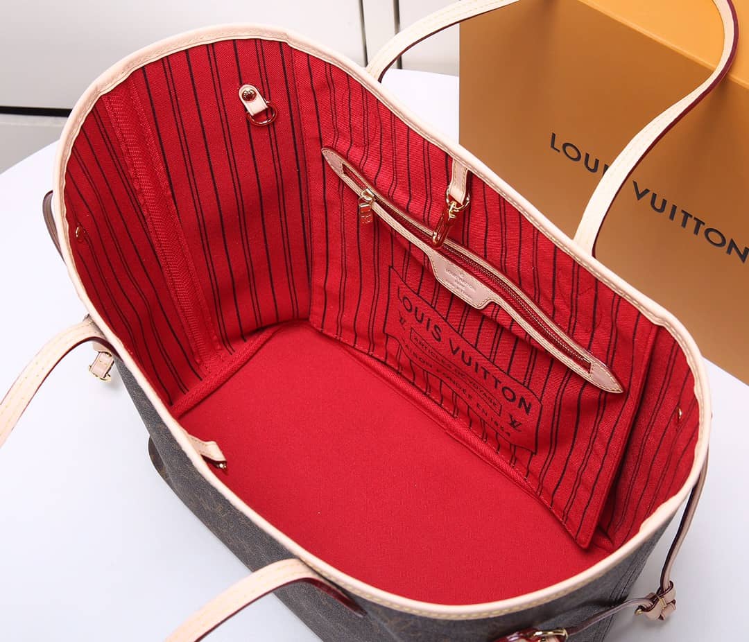 Louis Vuitton Monogram Neverfull MM Bag Replica Red M40995