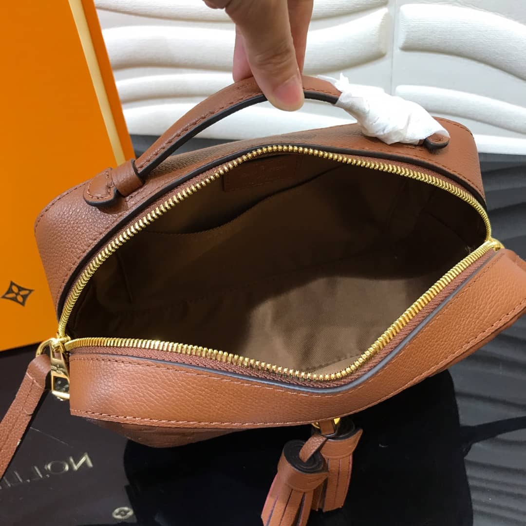 Louis Vuitton Monogram Empreinte Saintonge Replica Bag Brown M44606