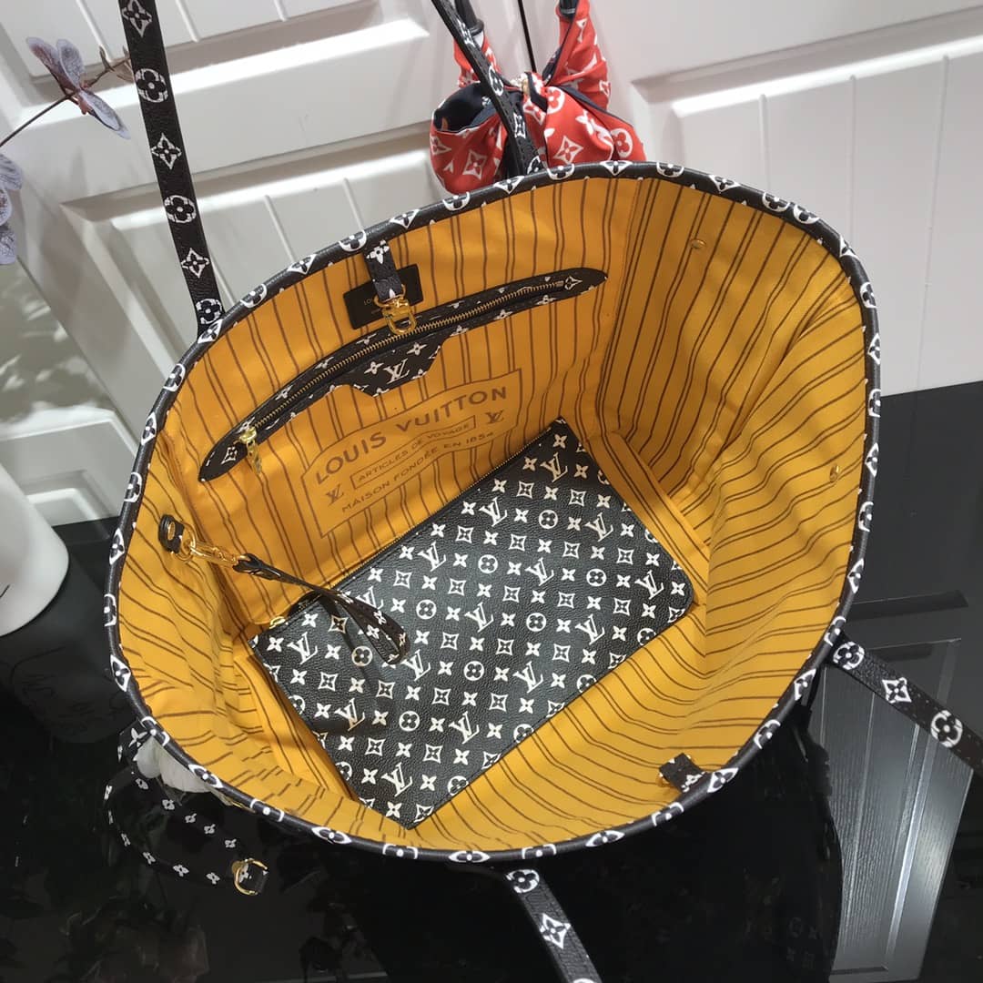 Louis Vuitton Monogram Giant Jungle Neverfull MM Bag Replica Yellow M40995