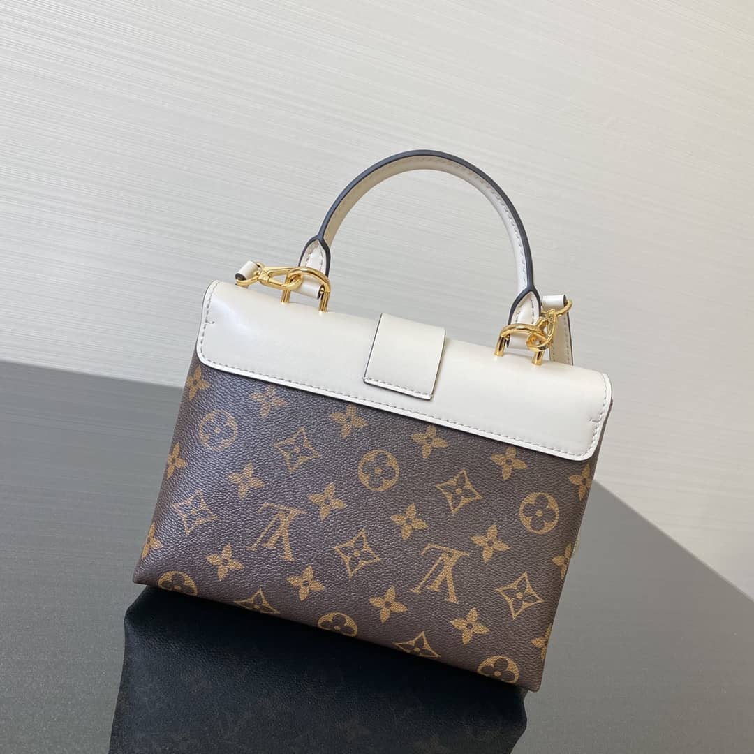 Louis Vuitton Monogram Canvas Locky BB Bag Replica White M44321