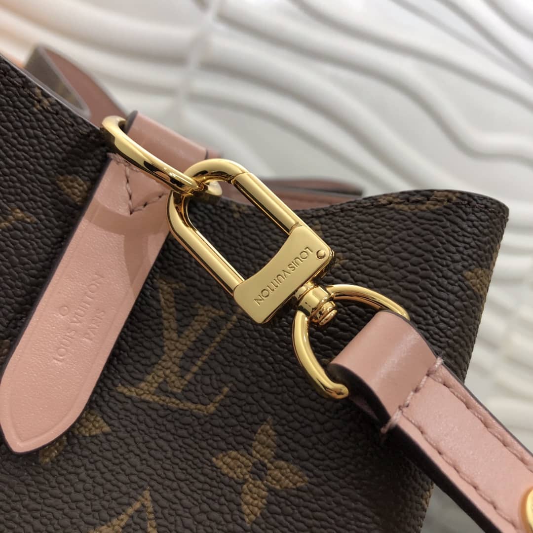 Louis Vuitton Neonoe Replica Bucket Bag Brown Pink M44020