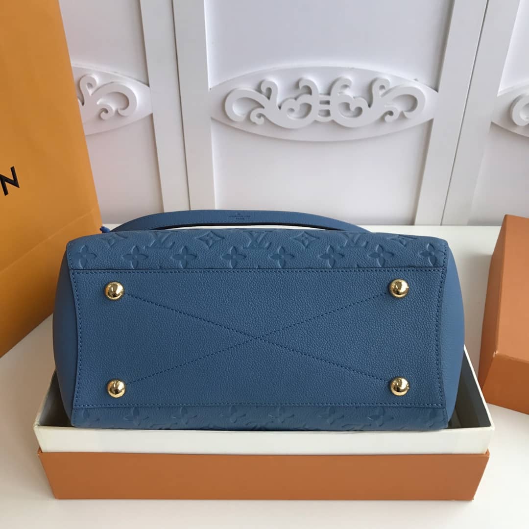 Louis Vuitton Monogram Montaigne MM Shoulder Bag Replica Blue M41048