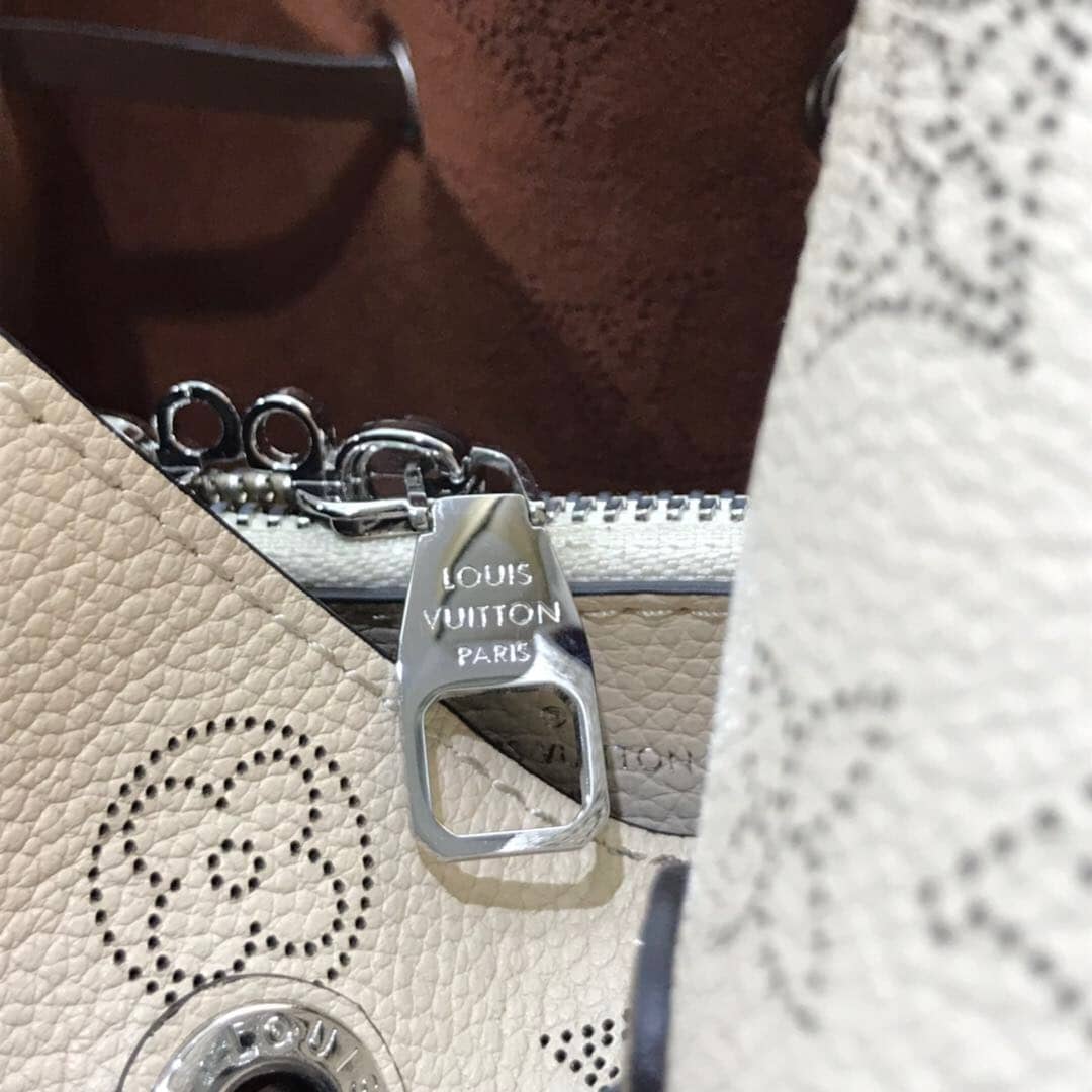 Louis Vuitton Mahina Muria Replica Handbag Beige White M55801