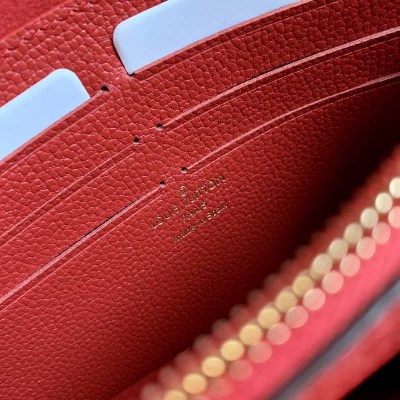 Louis Vuitton Monogram Empreinte Vavin Chain Long Wallet Replica Red M67839