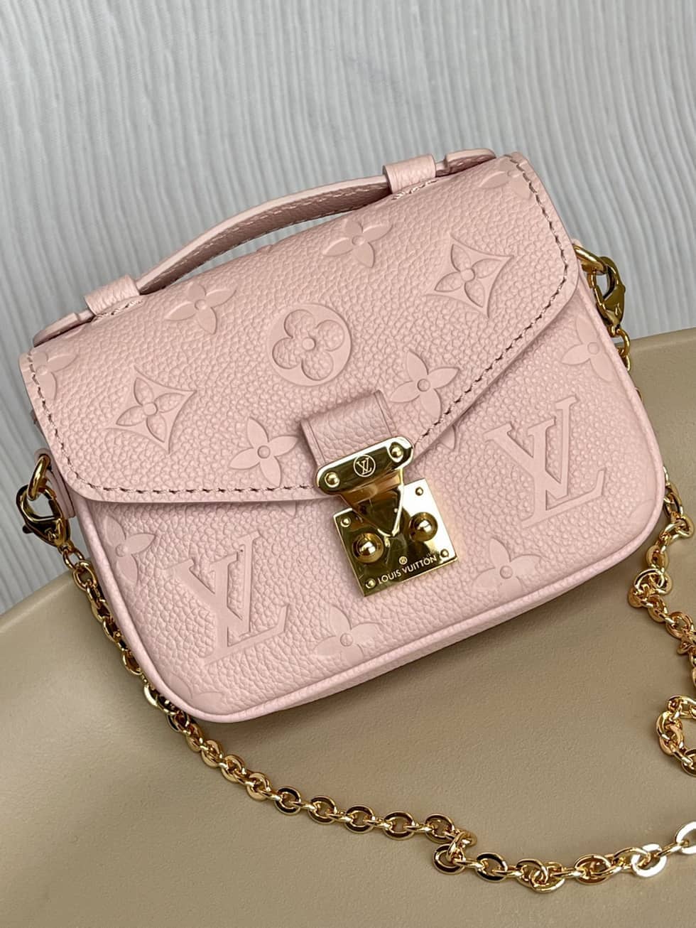 Louis Vuitton Micro Métis Monogram Empreinte Leather 2WAY Chain M81389 Replica Crossbody Bag
