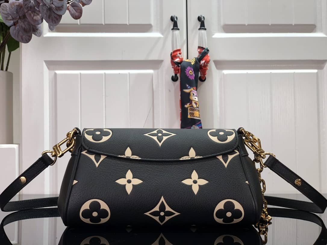 Louis Vuitton Favorite Monogram Empreinte Leather Replica Shoulder Bag Black M45836