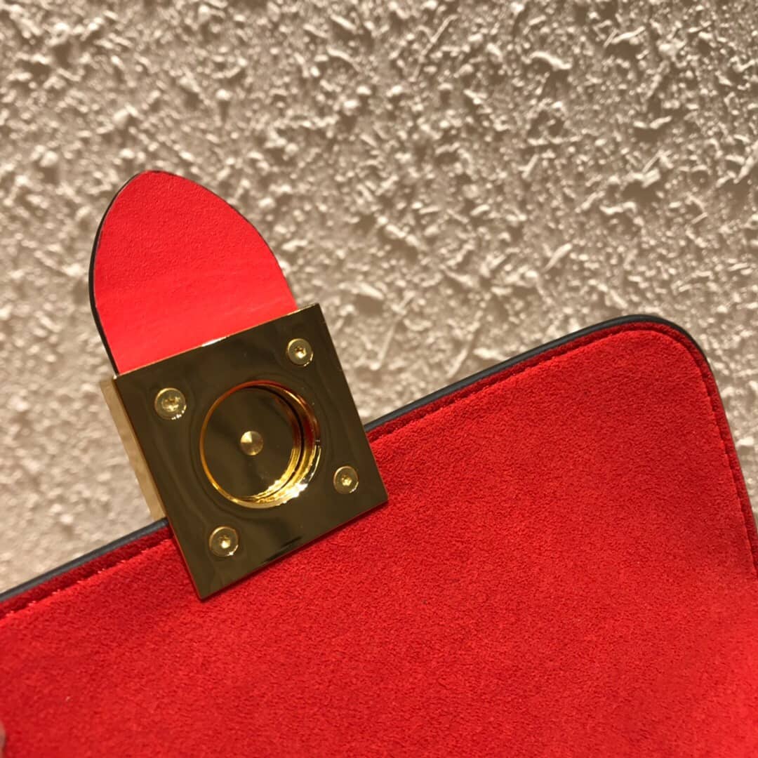 Louis Vuitton Monogram Canvas Locky BB Bag Replica Red M44321