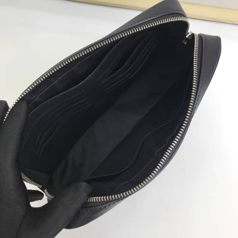 Louis Vuitton Kasai Clutch Epi Leather Replica Black M51726