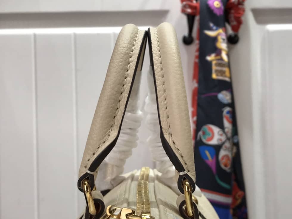 Louis Vuitton Monogram Empreinte Papillon BB White M45708 Replica Shoulder Bag