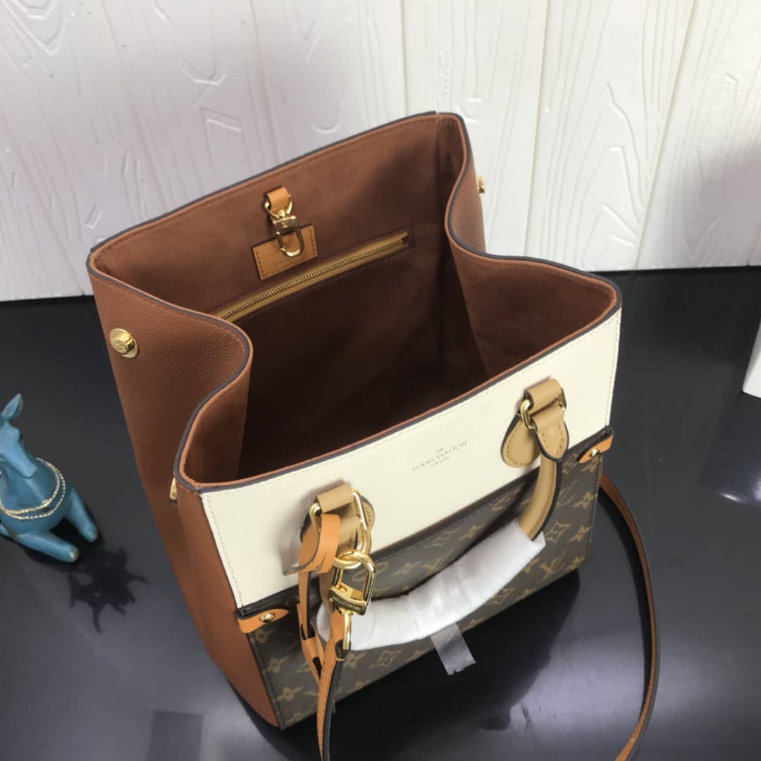 Louis Vuitton Monogram Fold MM 2way Tote Replica White M45409