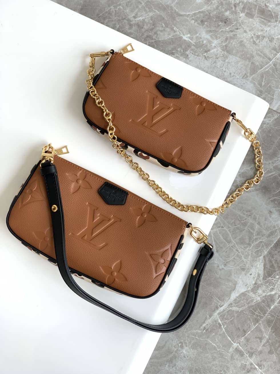 Louis Vuitton Multi Pochette Accessoires Monogram Empreinte M45839 Replica