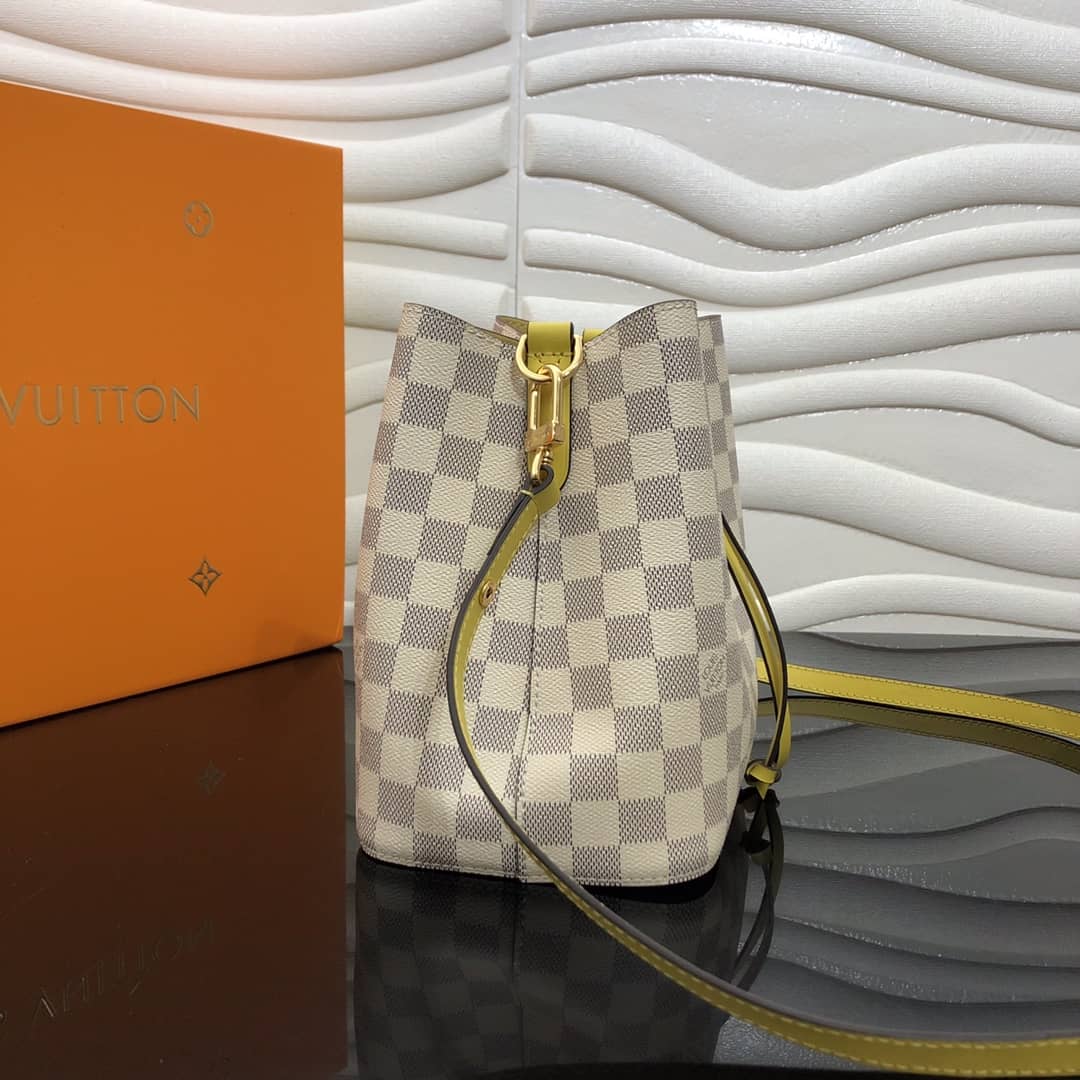 Louis Vuitton Noe Monogram Canvas Replica Bucket Bag Yellow