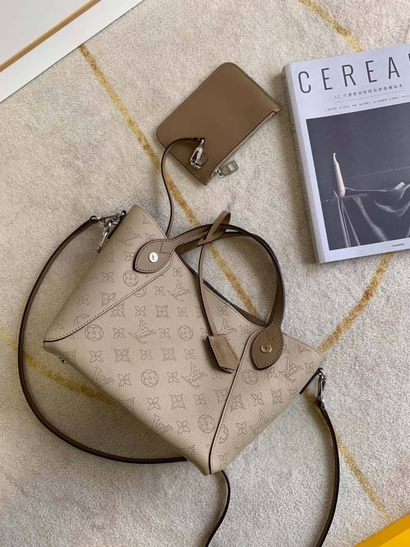 Louis Vuitton Mahina Hina PM Leather Tote Replica Apricot M54353