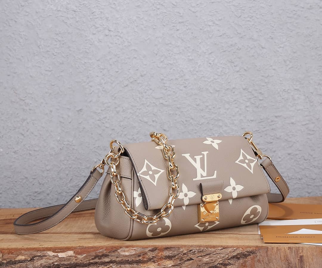 Louis Vuitton Monogram Empreinte Leather Favorite Replica Shoulder Bag M45836