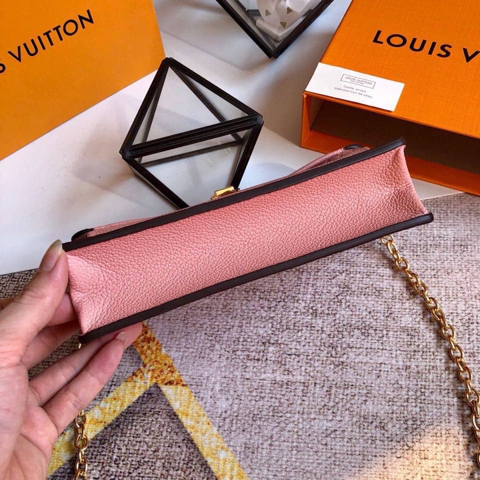 Louis Vuitton Monogram Empreinte Vavin Chain Long Wallet Replica Pink M67839
