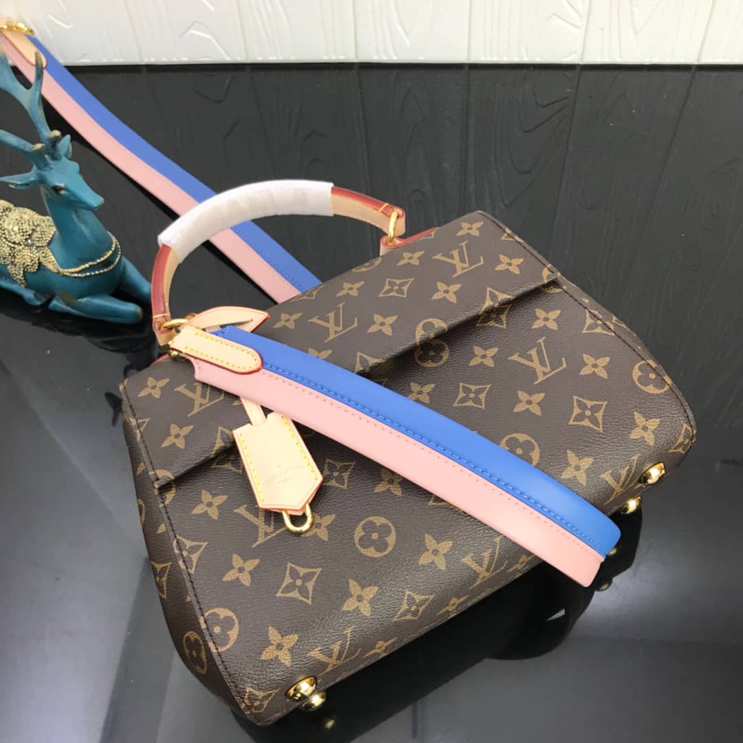 Louis Vuitton Cluny Bb Monogram Canvas Shoulder Bag Replica Blue M42738