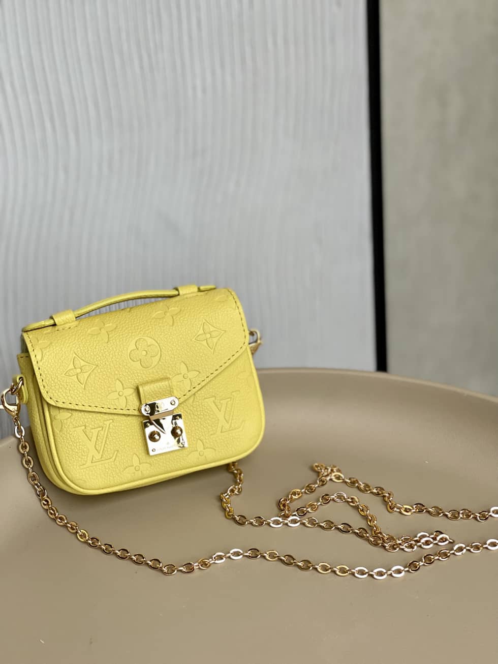Louis Vuitton Micro Mtis Monogram Empreinte Yellow M81407 Replica Crossbody Bag