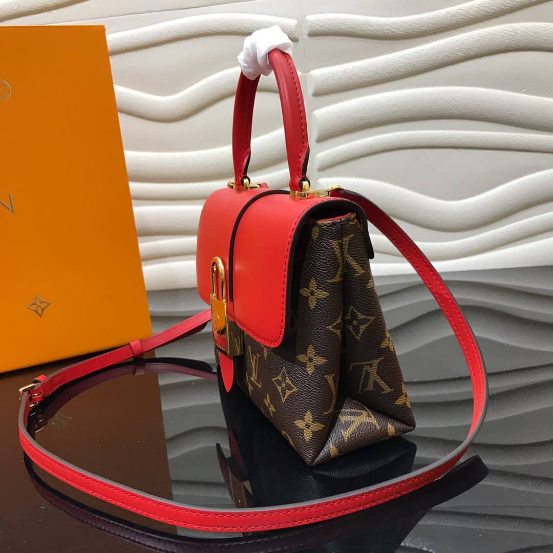 Louis Vuitton Locky BB Replica Shoulder Handbag Red M44080