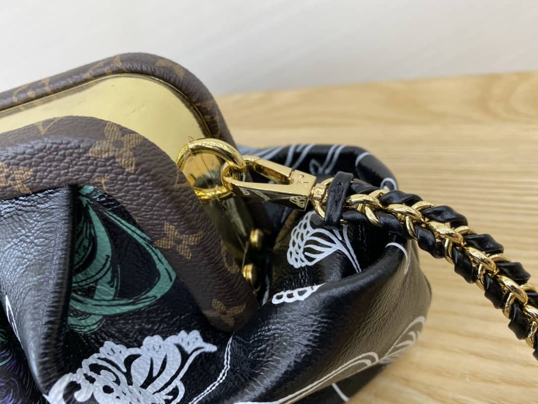 Louis Vuitton Monogram Canvas Boursicot EW Replica Bag Black M45229