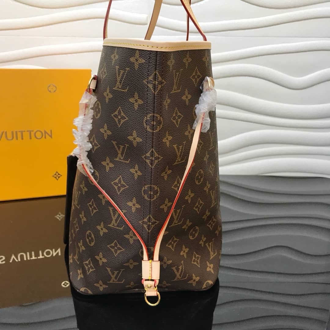 Louis Vuitton Neverfull Dupe Monogram GM Shoulder Bag Replica Pink M40990