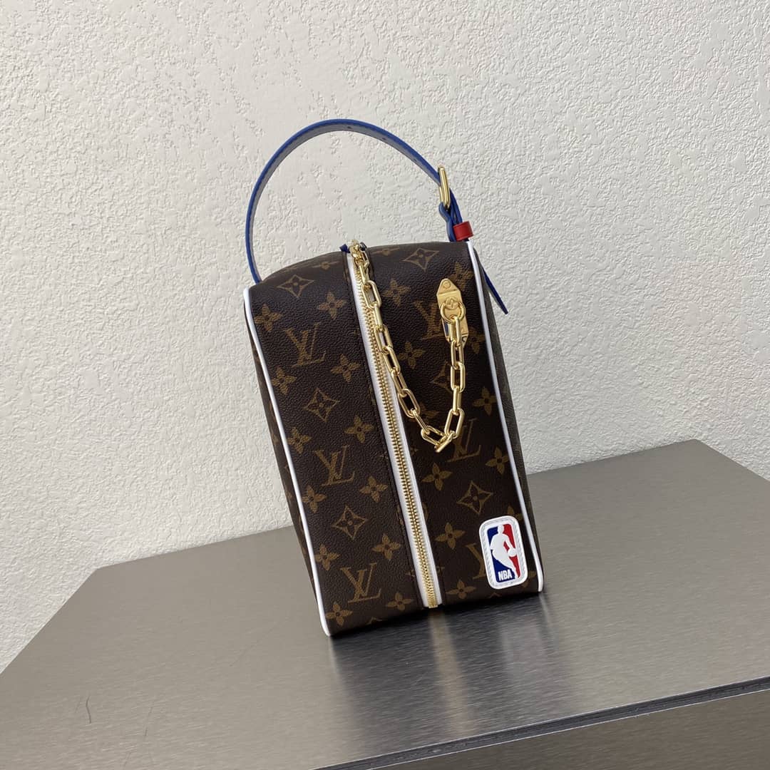 Louis Vuitton NBA Monogram Cloakroom Dopp Kit Replica Bag M45588