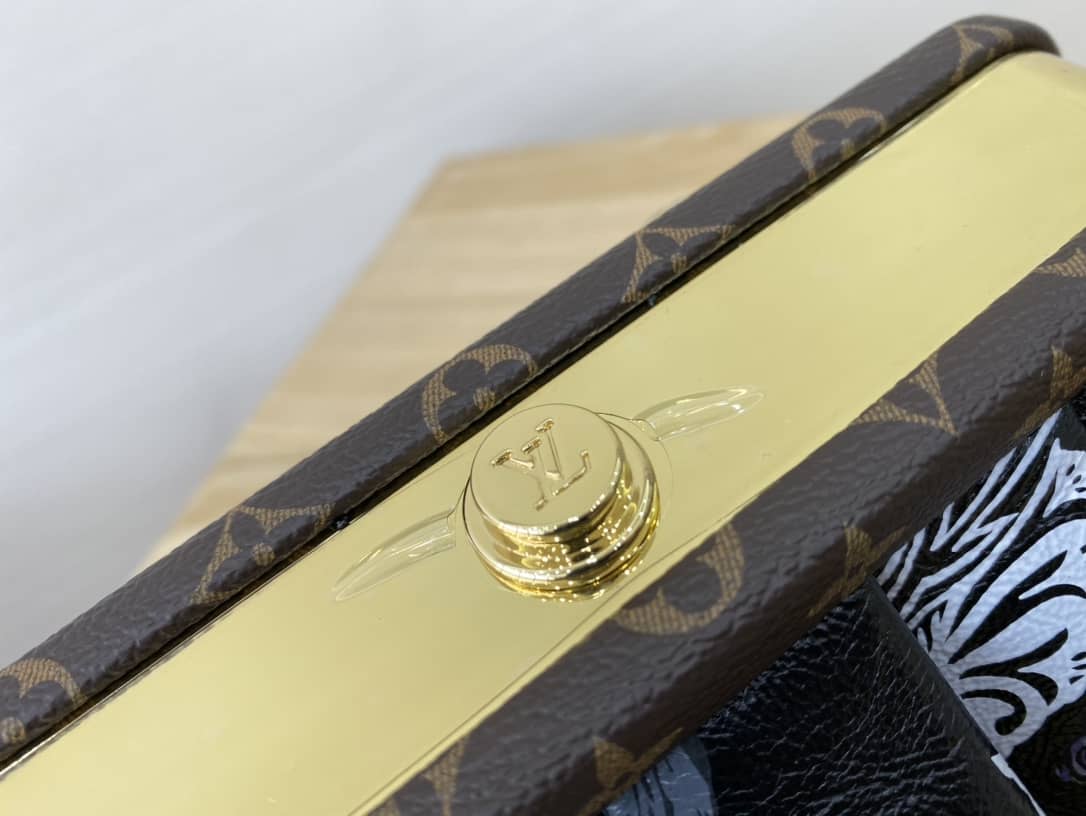 Louis Vuitton Monogram Canvas Boursicot EW Replica Bag Black M45229