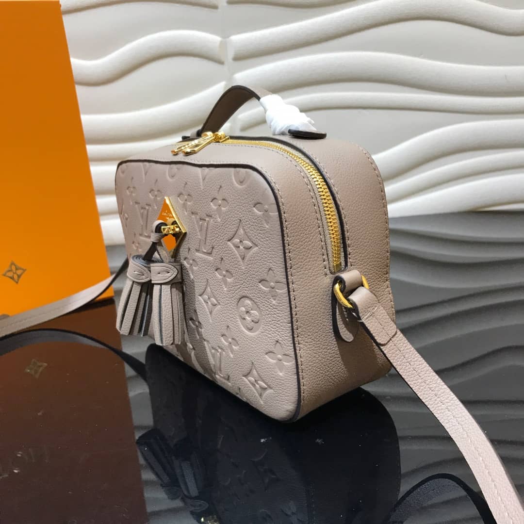 Louis Vuitton Monogram Empreinte Saintonge Replica Bag Gray M44606