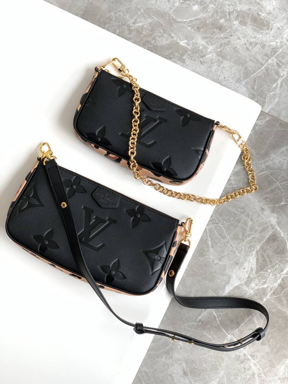 Louis Vuitton Multi Pochette Accessoires Monogram Empreinte M58520 Replica