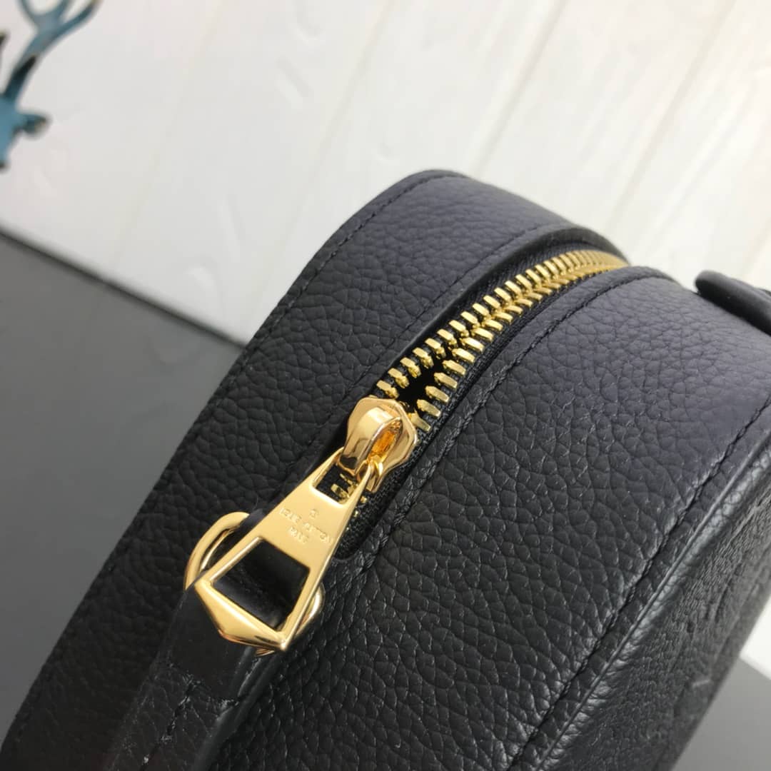 Louis Vuitton Saintonge Monogram Empreinte Replica Bag Black M44593