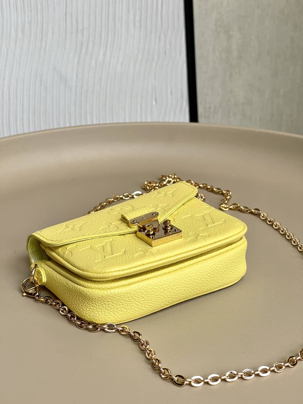 Louis Vuitton Micro Mtis Monogram Empreinte Yellow M81407 Replica Crossbody Bag