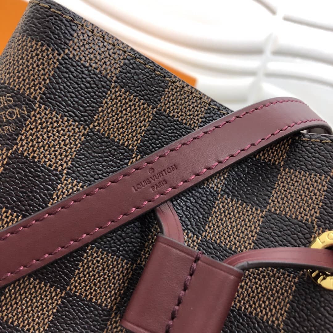 Louis Vuitton Neonoe Replica Bucket Bag Brown Purple M44020