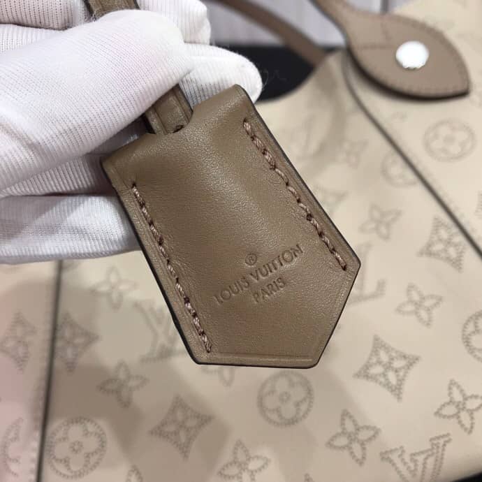 Louis Vuitton Mahina Hina PM Leather Tote Replica Apricot M54353