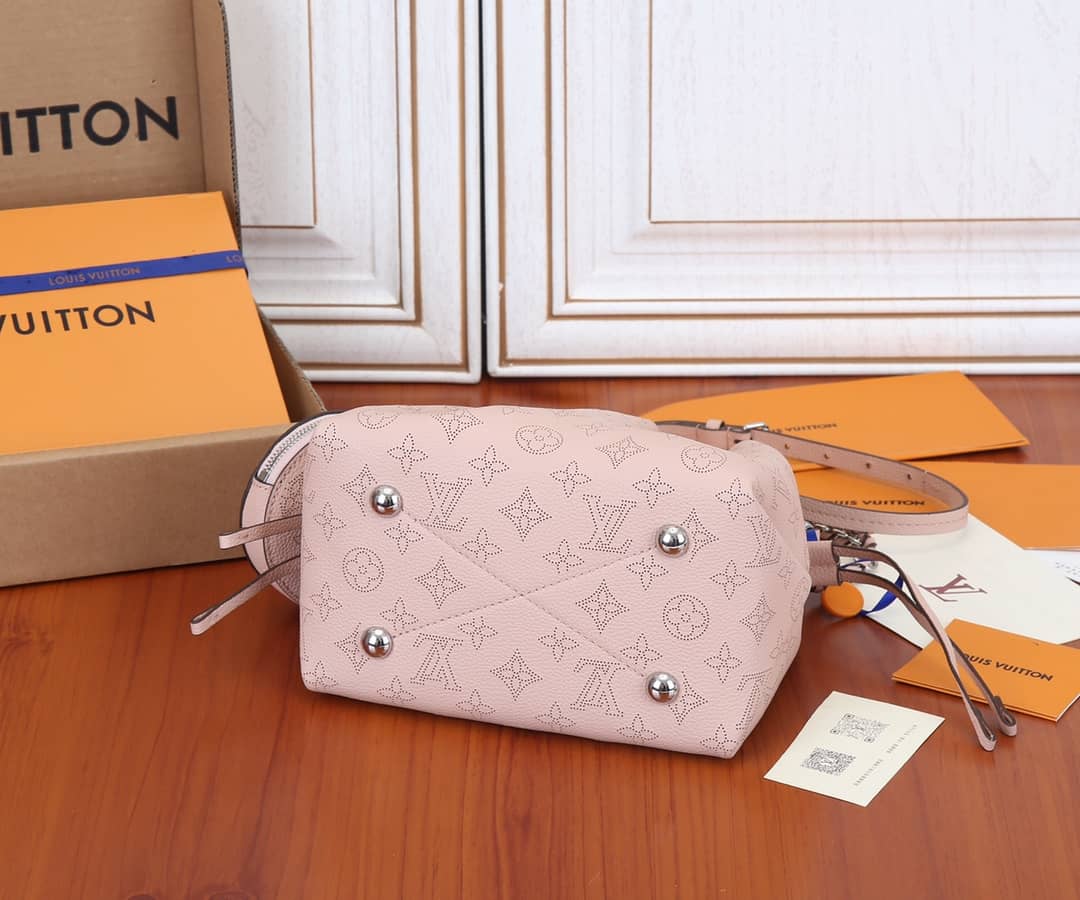 Louis Vuitton Bella Leather Replica Shoulder Bag Pink M57070
