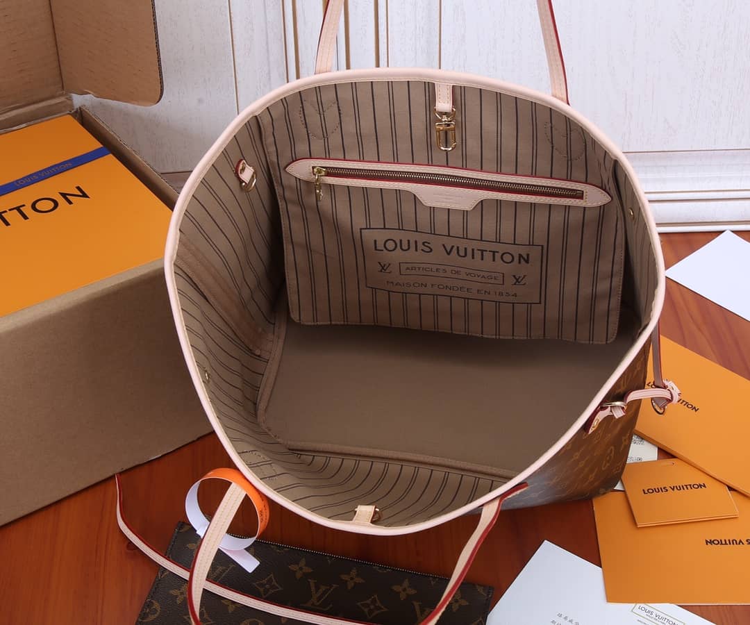 Louis Vuitton Monogram Neverfull MM Bag Replica Pink M40995