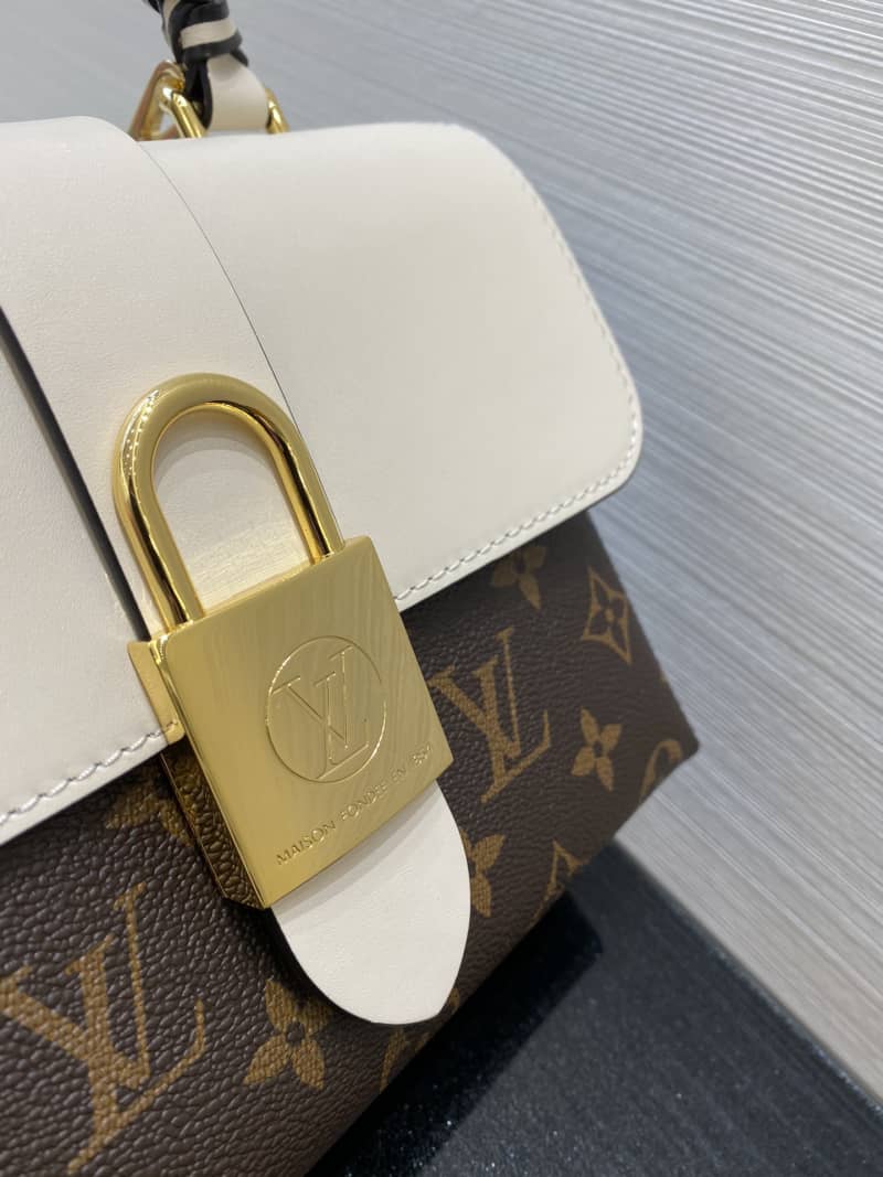 Louis Vuitton Monogram Canvas Locky BB Bag Replica White M44321
