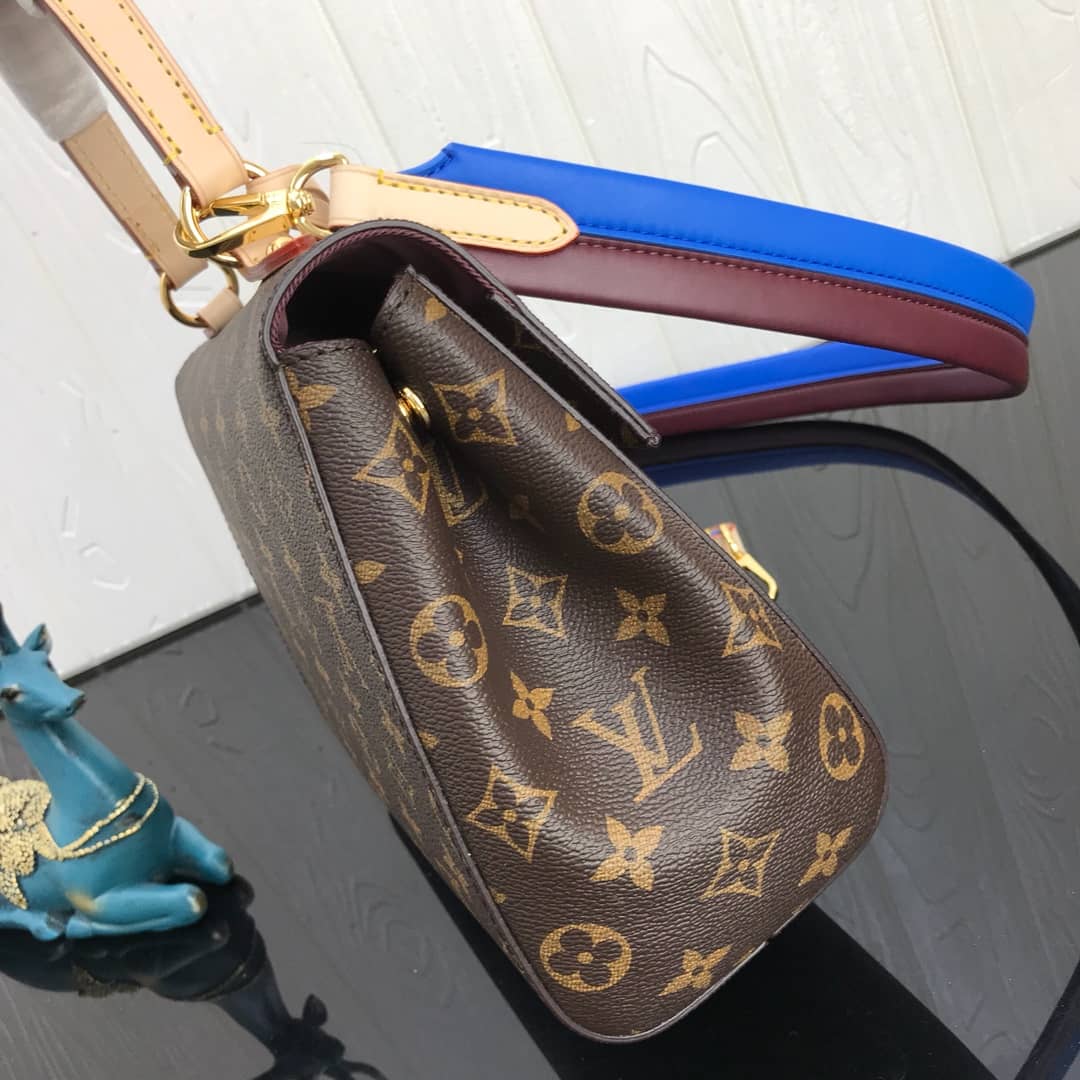 Louis Vuitton Cluny BB Monogram Canvas Shoulder Handbag Replica Purple M42738