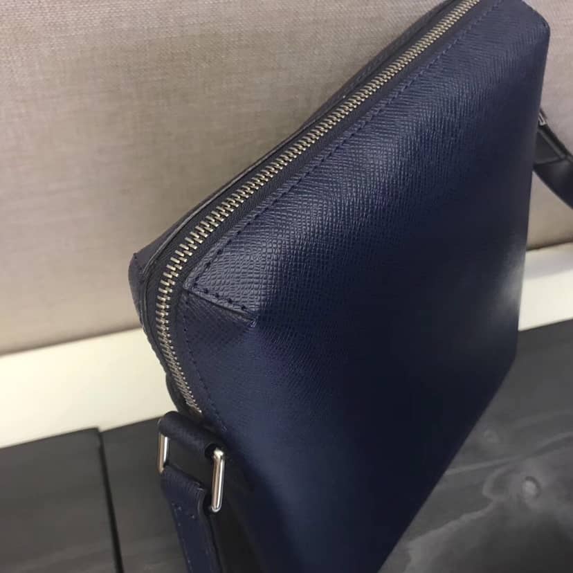 Louis Vuitton Taiga Pochette Grigori Mens Shoulder Bag Replica Blue M30505