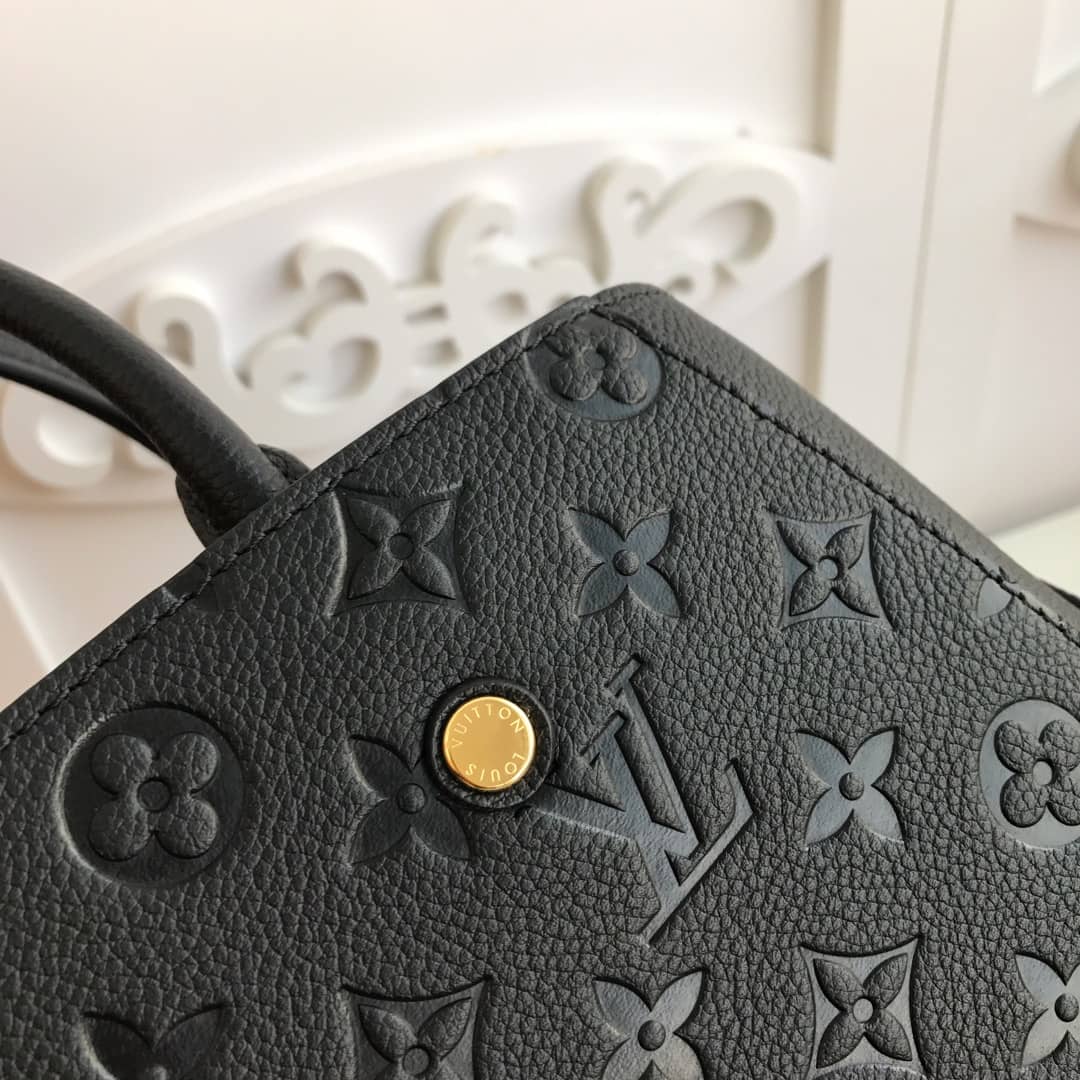 Louis Vuitton Monogram Montaigne MM Shoulder Bag Replica Black M41048